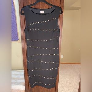 Sleeveless Dress with Metal Details